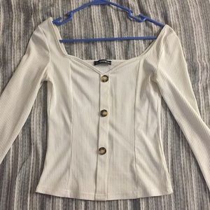 Low cut Shein long sleeve